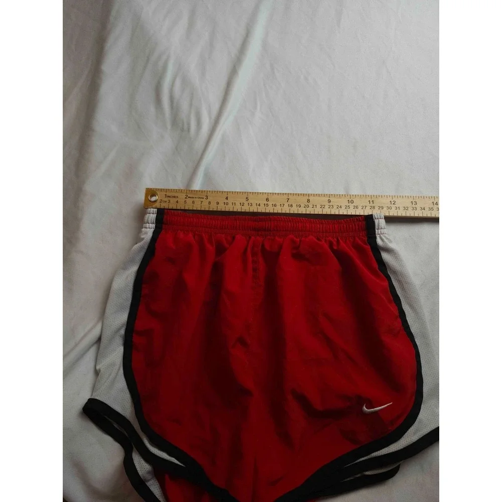 Nike Athletic Shorts Womens Size XS Red White Dri‎ Fit Running Training Outdoor